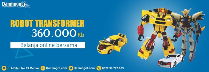 Robot transformer untuk mainan anak laki-laki